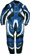 Sinisalo Supermoto Leathers Blue